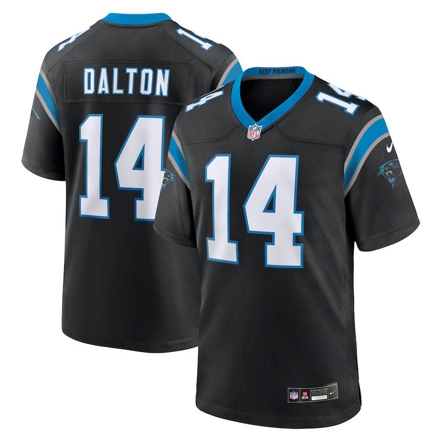Men Carolina Panthers #14 Andy Dalton Nike Black Team Game NFL Jersey->minnesota wild->NHL Jersey